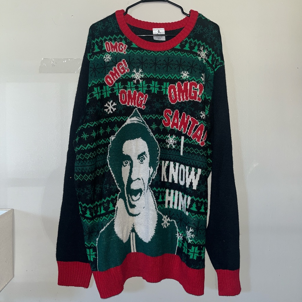 Elf Ugly Christmas Sweater Previously Owned